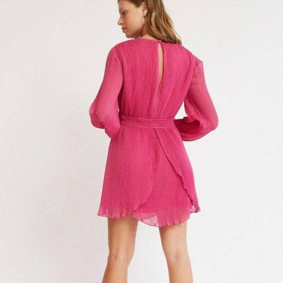 NWT Finders Keepers Bijou Mini Dress Fuchsia - Picture 5 of 8